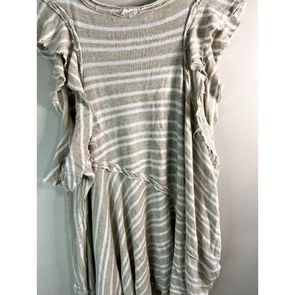 FREE PEOPLE Between The Lines Striped Tunic Dress $78 Retail Size LG - Picture 5 of 5